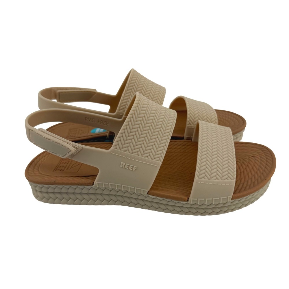 NWT Reef Water Vista Vintage Tan Platform Sandals Womens 9 Water Friendly